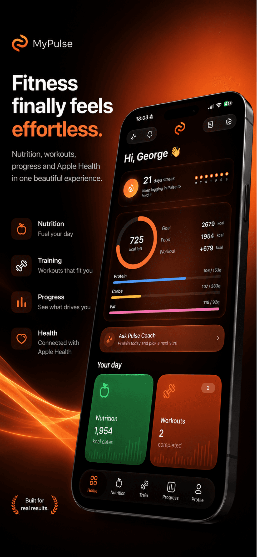 MyPulse — Fitness finally feels effortless